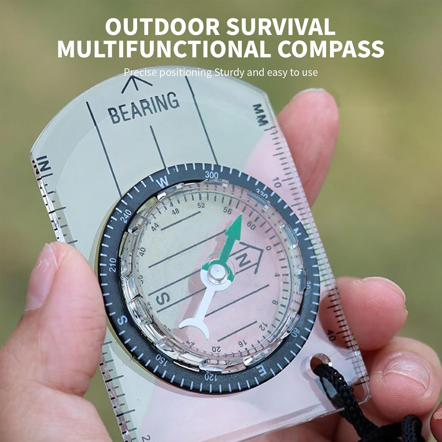 Rhoyee 2-Pack Orienteering Compass &ndash; Waterproof Hiking Compass with Baseplate Ruler & Lanyard &ndash; Navigation Tool for Camping, Backpacking, Kids, Survival & Outdoor Adventures