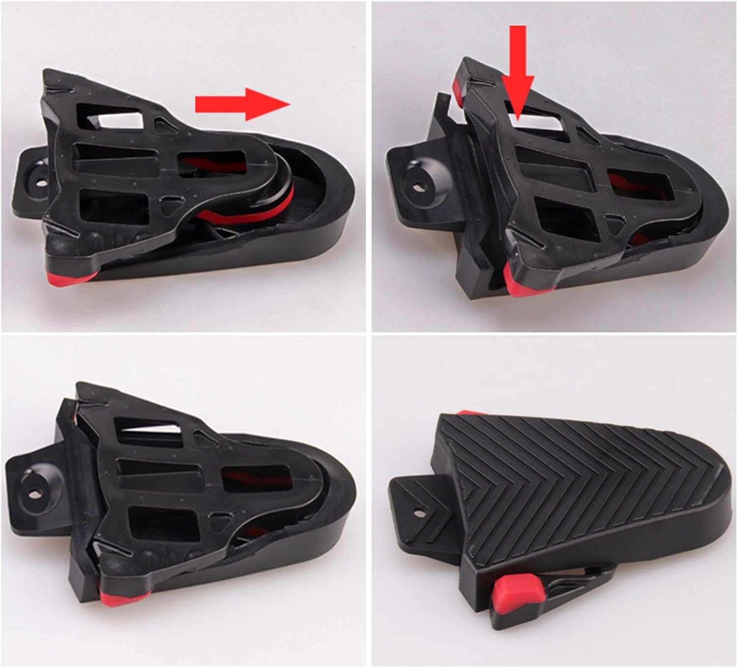 Cycling Deal Bike Cleats 6 Degree Compatible with Indoor Exercise Bikes Pedals, Clipless Spinning & Cycle Shoes, Road Bike Bicycle Cleat Set, Float Cleat Replacement for Standard Bicycle Pedal image number 6