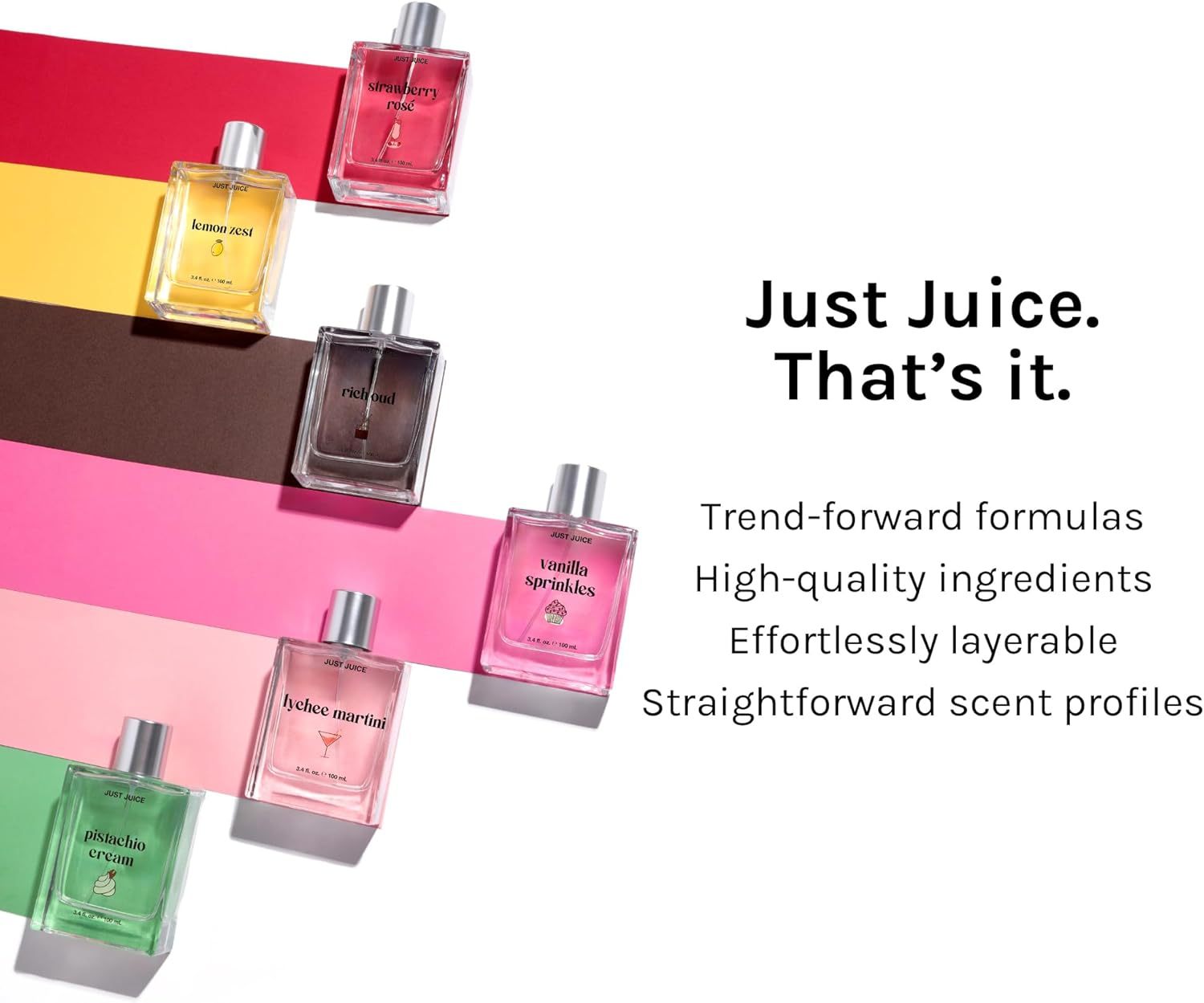 Just Juice Strawberry Ros&eacute; - Sweet and Fruity Perfume for Women - 100 Ml image number 3