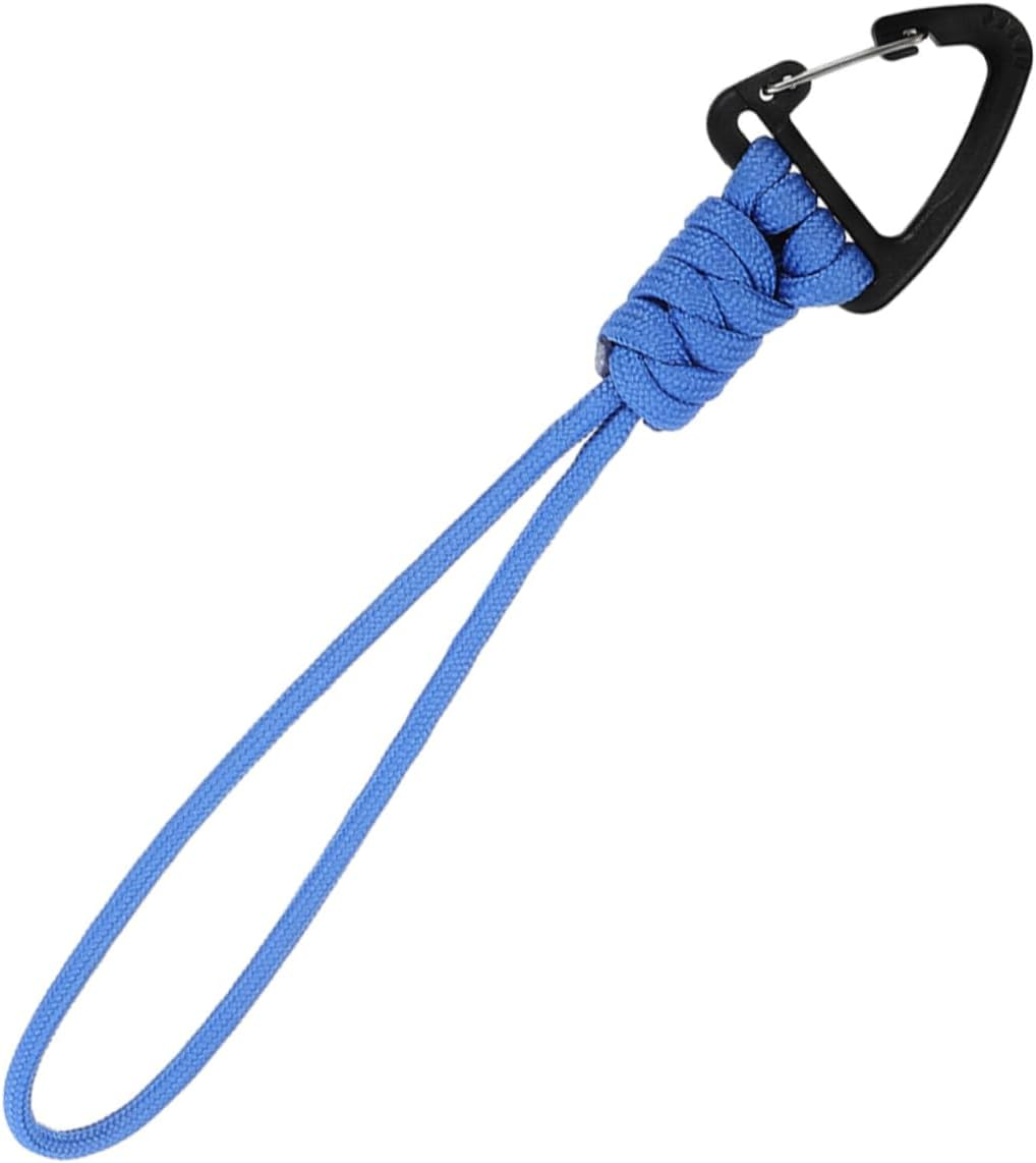 VINTORKY Braided Keychain Lanyard with Carabiner Durable Wrist Lanyard for Keys Wallets and Phones for Outdoor Use Sharp Design King Dark Green