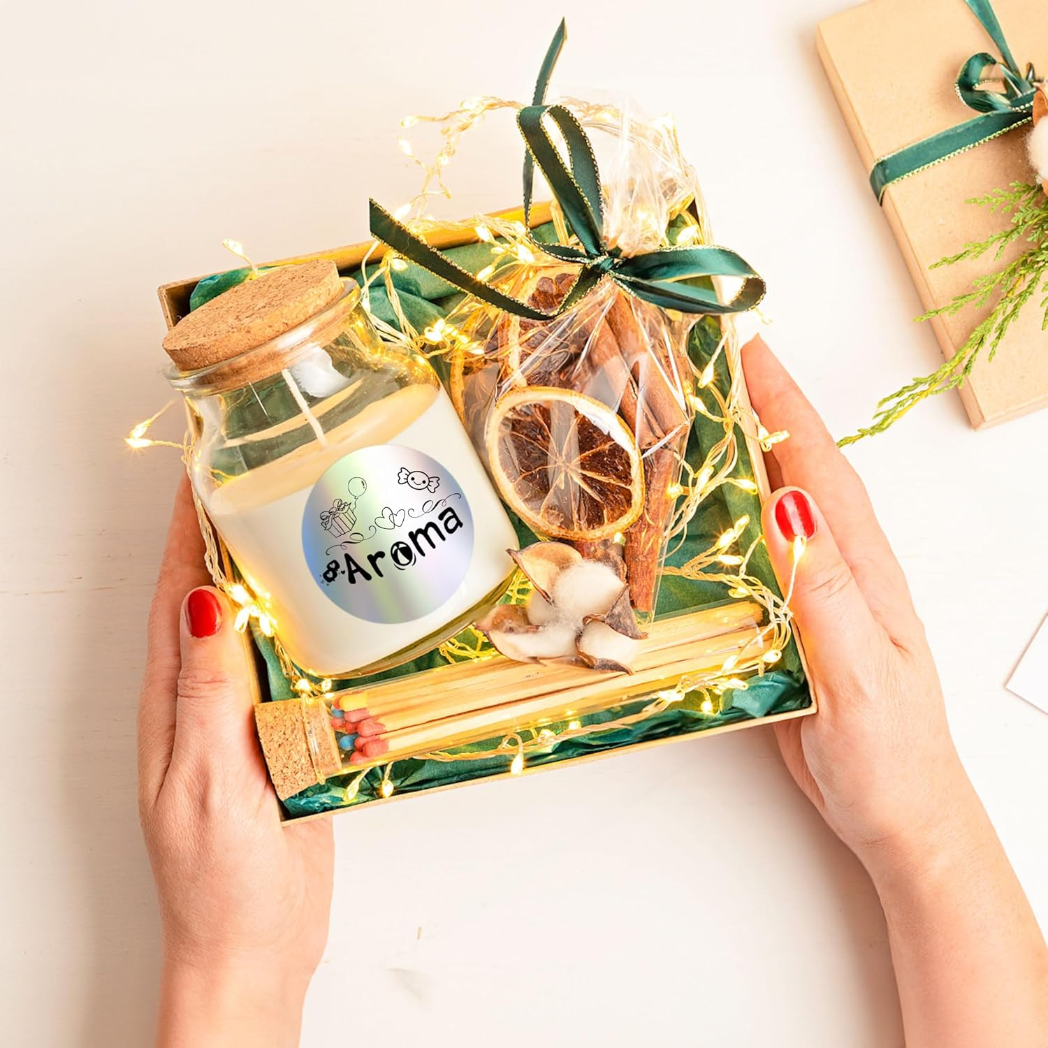 2'' Holographic Thermal Labels - 400Pcs round Thermal Printer Labels, Waterproof Thermal Printer Stickers for Logo Design, Name/Price Tag, Thanks Card, Address, QR Code, 400 Labels/Roll image number 5