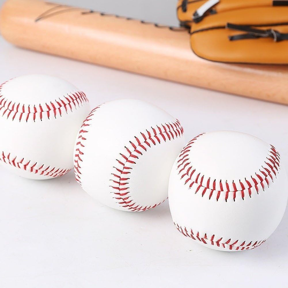 SPP Official Size Baseball Professional Baseballs Regulation Size and Weight, Durable Full-Grain Leather, Perfect for Training and Competitive image number 3
