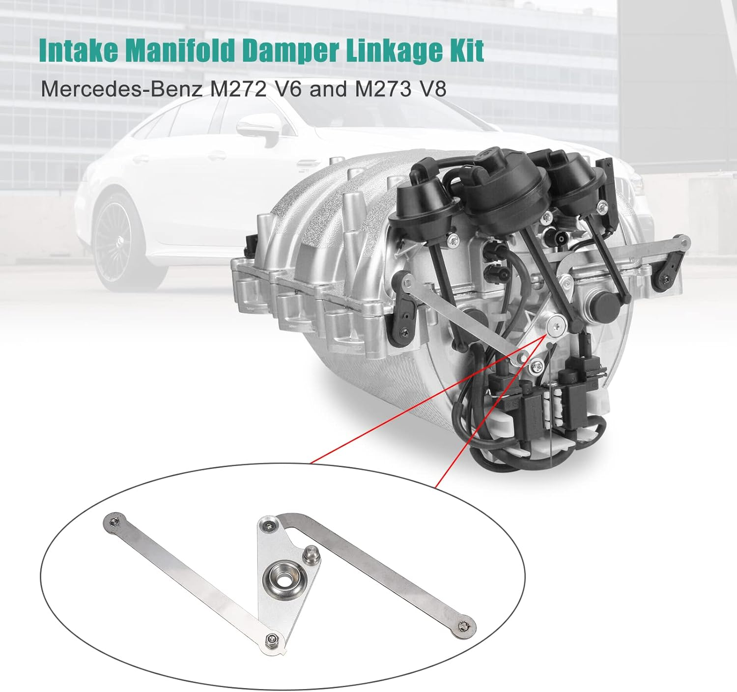 3Mirrors Intake Manifold Swirl Air Flap Runner Repair Kit Compatible with Mercedes Benz M272 2721402401 V6 Engine M273 273140070164 V8 Engines image number 4