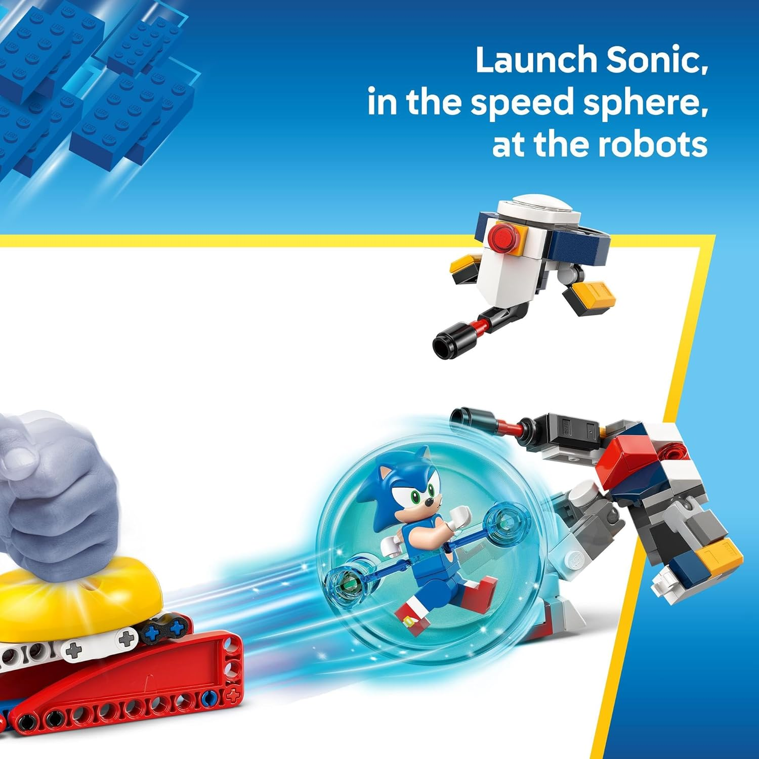 LEGO Sonic the Hedgehog: Sonic&rsquo;S Campfire Clash Toy for 7+ Year Old Boys & Girls, Building Set with 4 Character Figures, Gold Rings and Chaos Emerald, Kids Toys for Retro Video Game Fans 77001 image number 6