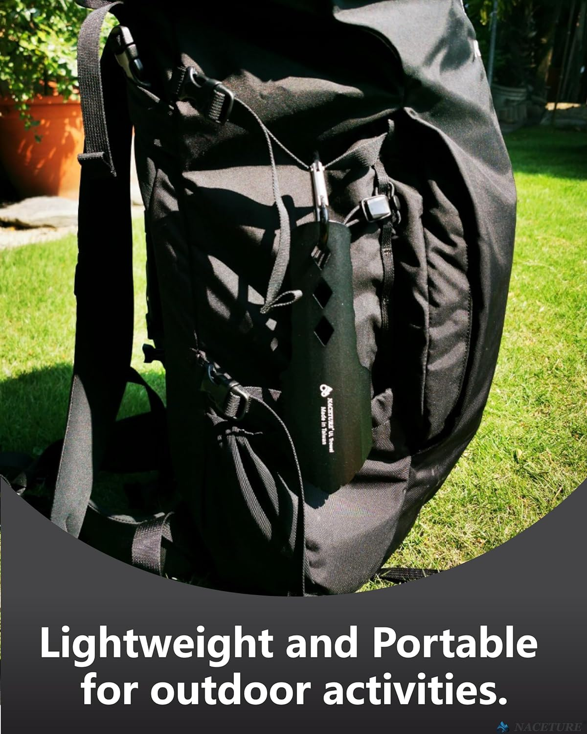 Ultralight Backpacking Trowel Aluminum Shovel Small Potty Multitool with Longer Handle Design Essential for Hiking, Camping and Survival Bags(Black 1 Pack) - Blue image number 7