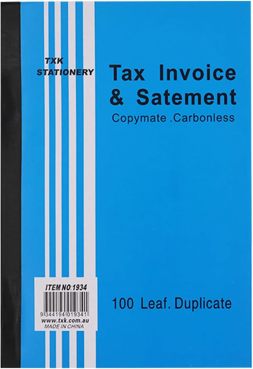 100 Leaf Tax Invoice Statement Book Copymate Carbonless Business A5 Size (72) image number 1