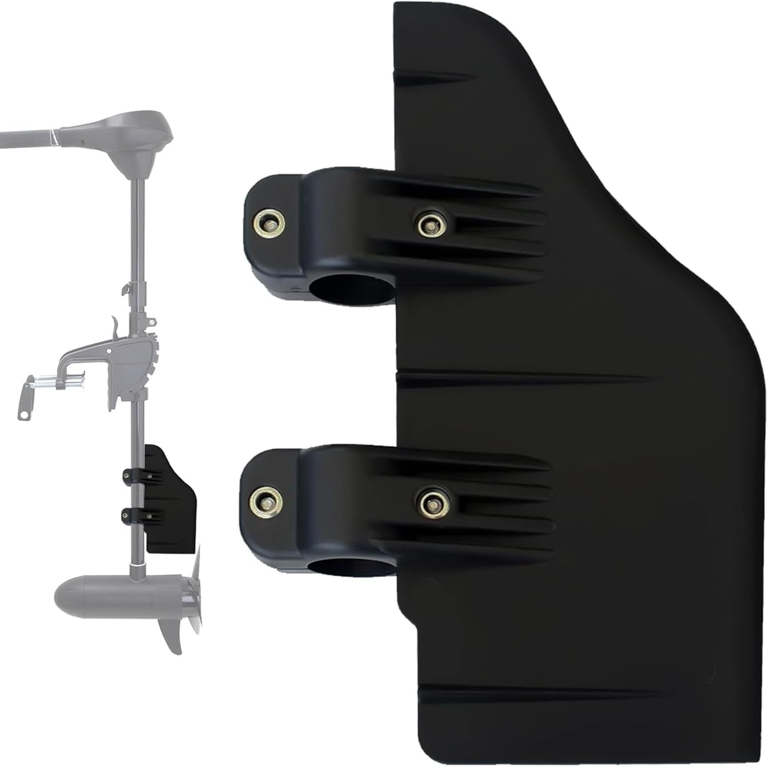 Lyfengdeam Rudder Clamp on Boat Rudder Fits a 1.125" Transom Trolling Motor Shaft. Commonly Used For, Inflatable Pontoon, Pelican Bass Raider 10E, Fishing Kayak, Canoe, Jon Boat, Etc image number 4