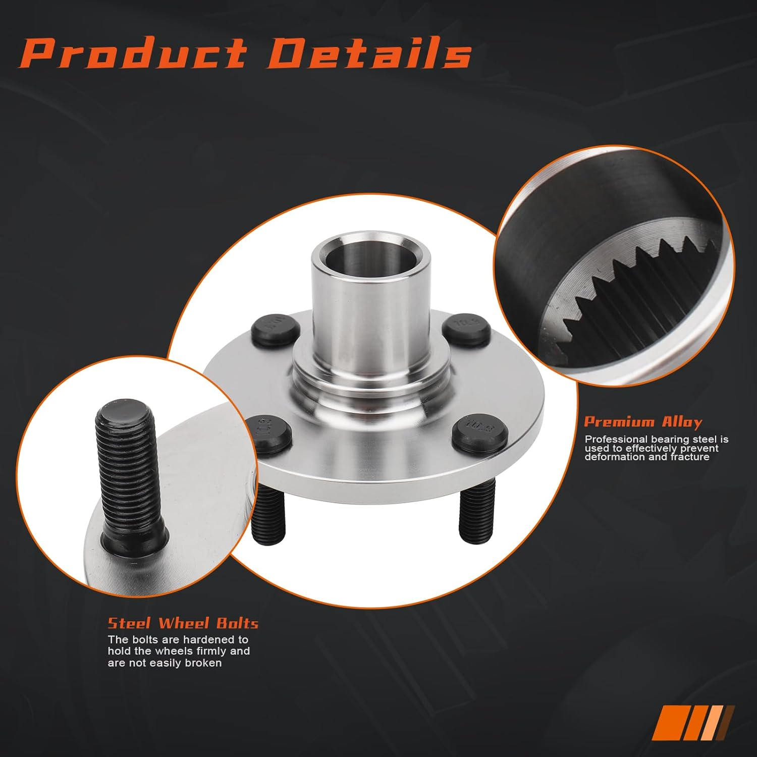 DRIVESTAR Front or Rear Wheel Hub 930-550 for Ford Escort 1991-2002, Mazda 323 1990-94, MX-3 92-95, Miata 90-05, Protege 1990-2003, Mercury Tracer 1991-99 image number 1