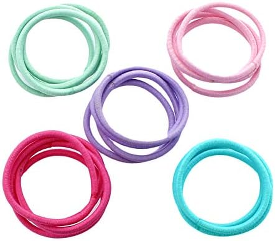My Lello Hair Elastics Hair Ties, Professional Grade Ponytail Holders - Maroon 20 Pack image number 6