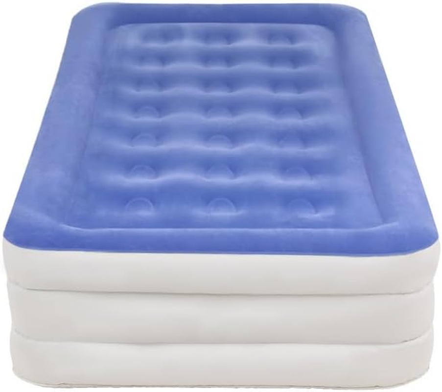 WEISSHORN Air Mattress Inflatable Bed with Built-In Pump Single Cube 46Cm image number 6