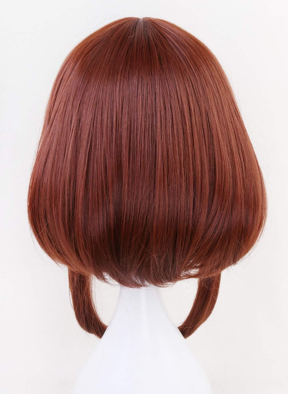 Topcosplay Wig Cosplay Wig Anime Short Wig Green Black for Halloween, Costume, Carnival, Fancy Dress (Brown) image number 3