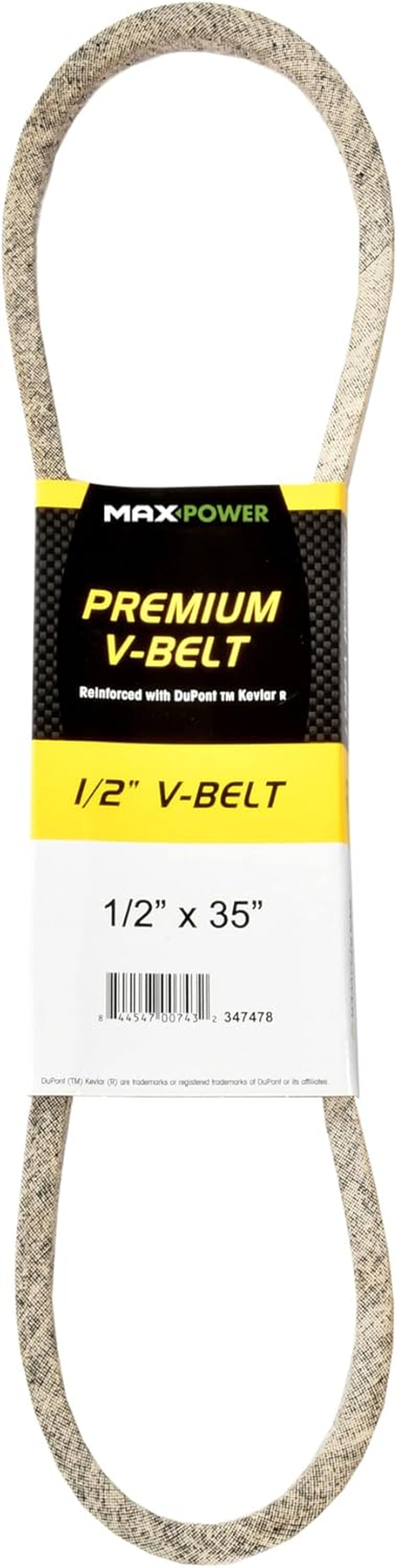 Maxpower V-Belt 347538, Kevlar Reinforced, 1/2 Inch X 95 Inch - 4L950 - Outer Length L(A) 2430 Mm.
