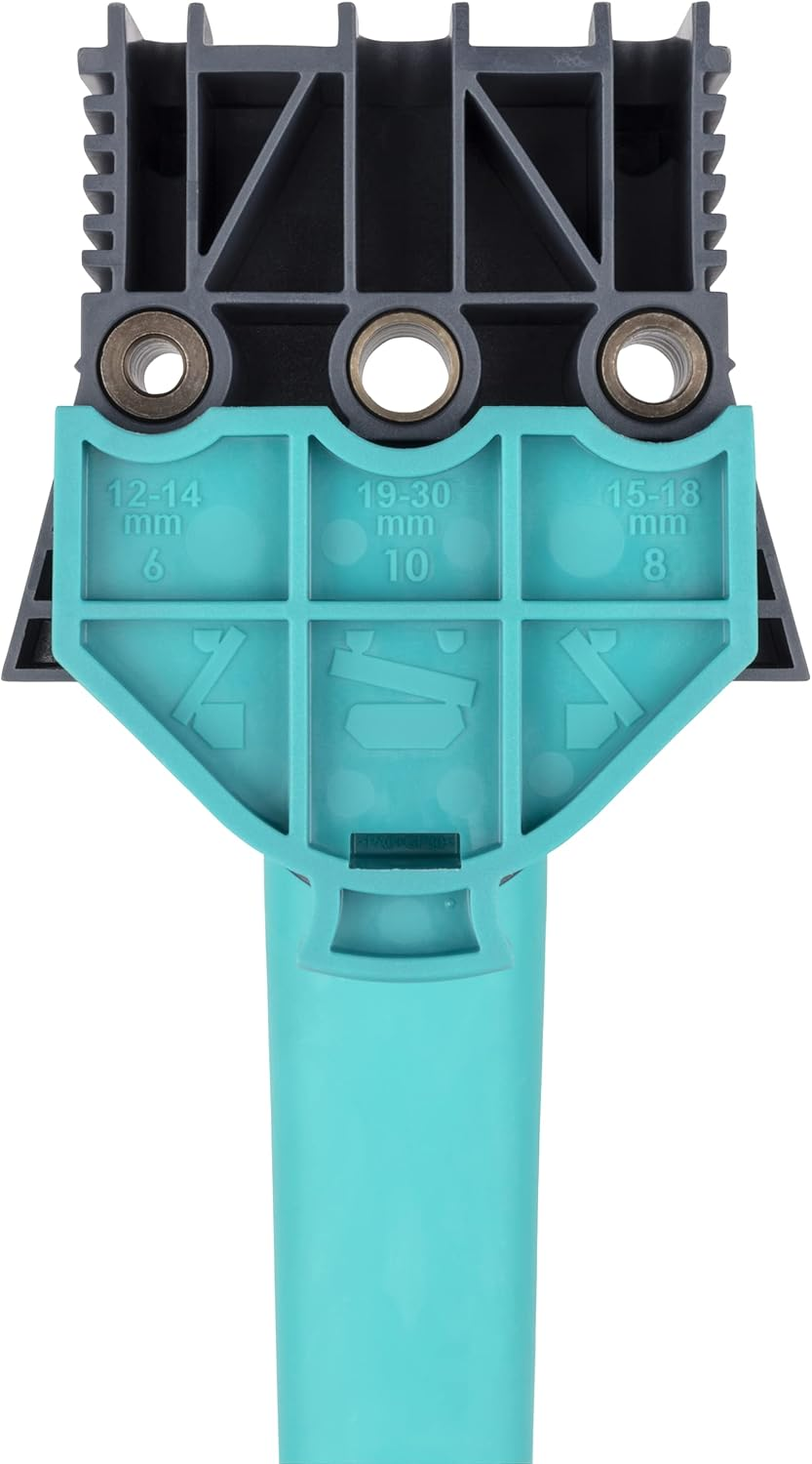 Wolfcraft Dowelmaster &ndash; Dowel Gauge for Wood Joints I 4640000 I Drill Gauge for Perfect Corner, T-Butt and Edge-To-Edge Joints in Boards/Wood image number 4