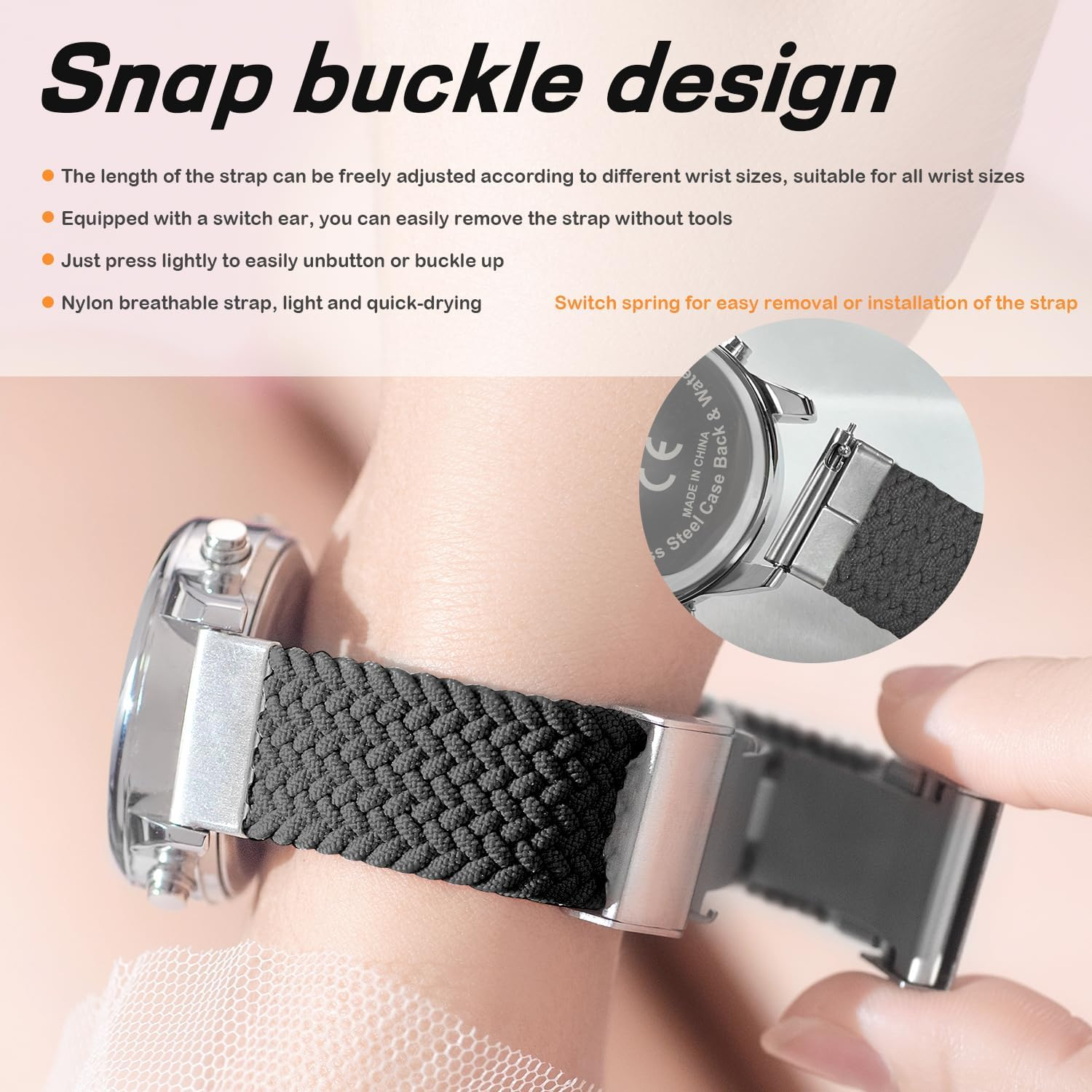 Women Pedometer Watch for Walking, Step Counter for Women, Sport Watch with Calories Counter, Large Number Display Wrist Watch, 30M Waterproof Step Tracker Watch - Black image number 3