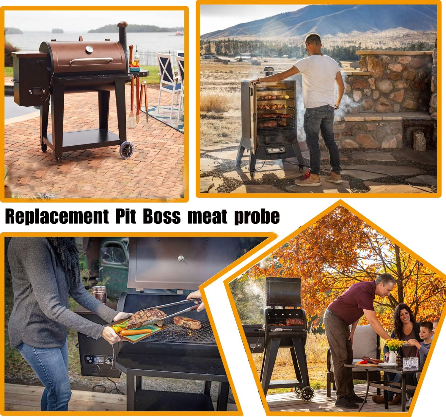 Replacement Meat Probe for Pellet Grills, Compatible with Pit Boss Pellet Grills and Smokers image number 2