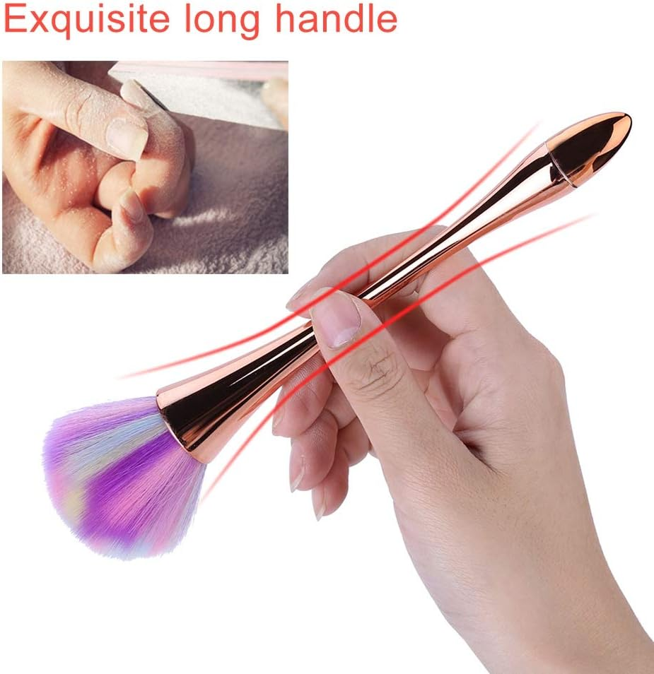 Makeup Brush, Nail Brush, Soft Nail Dust Cleaning Brush, Brush Brush, Professional Nail Artist for Home Beginners(3) image number 6