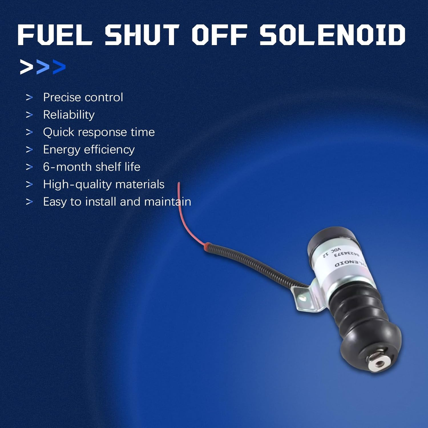 Zachager 12V Fuel Shut off Solenoid 04233841 04234373 for Deutz 912 913 914 35DZS1E2 APE 3309 F139 Stop Solenoid Valve Excavator Disel Engine Replacement Parts image number 3