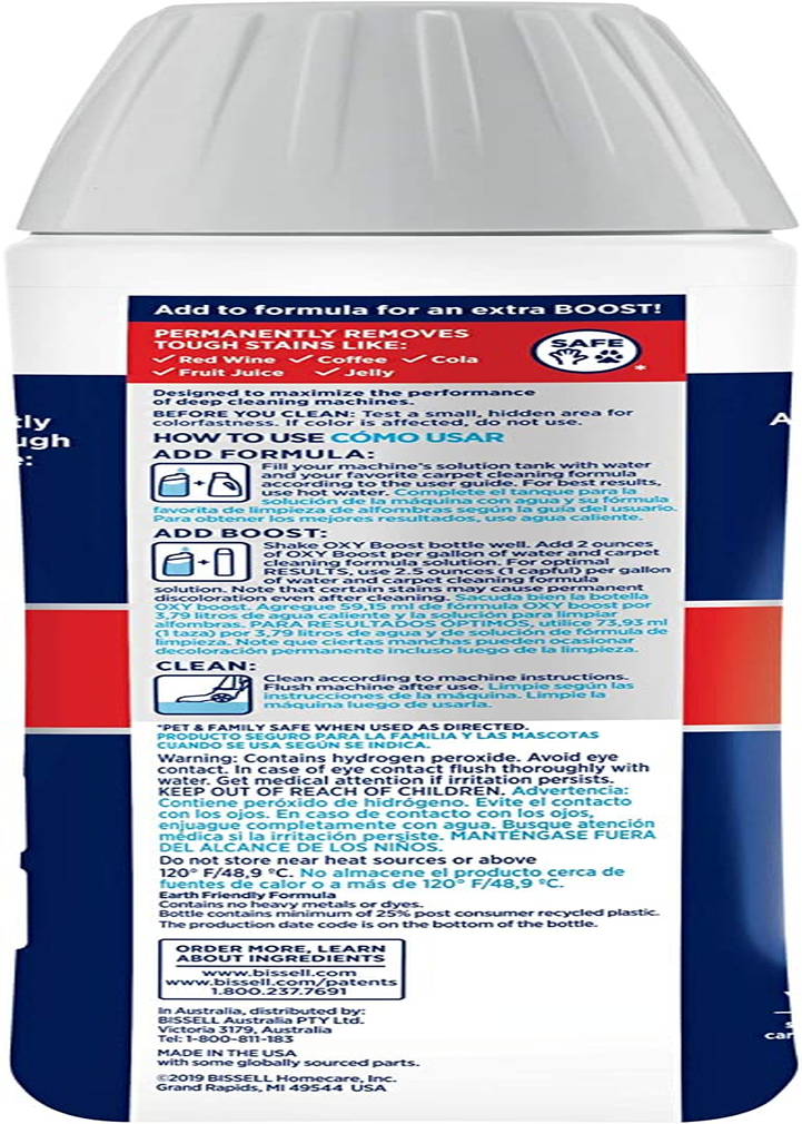 Bissell 14051 Oxy Boost Carpet Cleaning Formula Enhancer & 99K5E Concentrated Formula, Pet Stain & Odour, 750Ml image number 5