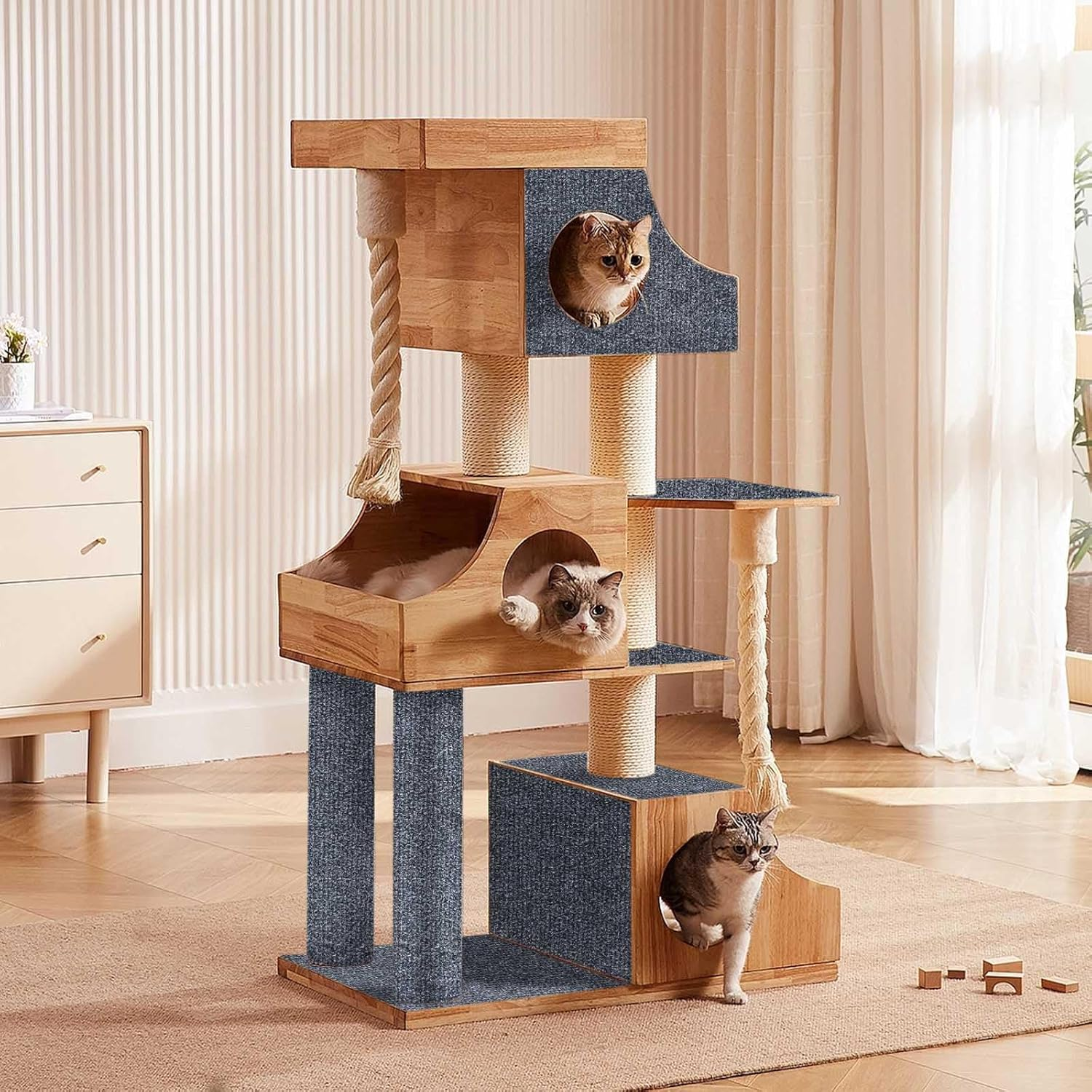 Cat Scratching Mat, Self-Adhesive, 40 X 200 Cm, Scratching Boards, Cat Wall, Scratch Protection, Sofa Cat, Scratching Mat, Scratching Mat, Cat for Furniture, Couch, Wall, Cat Tower, Door Protection image number 3