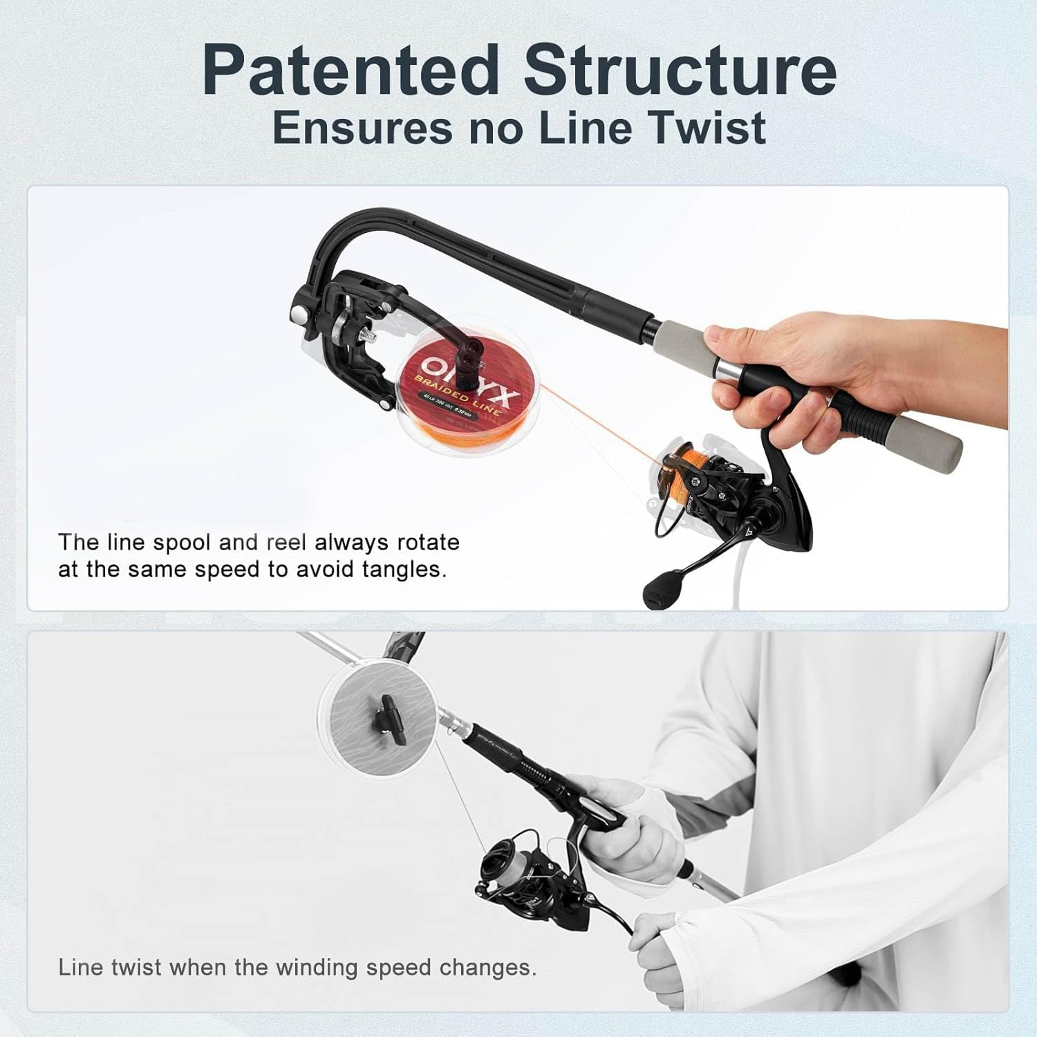 Fishing Line Winder Spooler Machine Spinning Reel Spool Spooling Station System Automatic Spools Holder image number 2