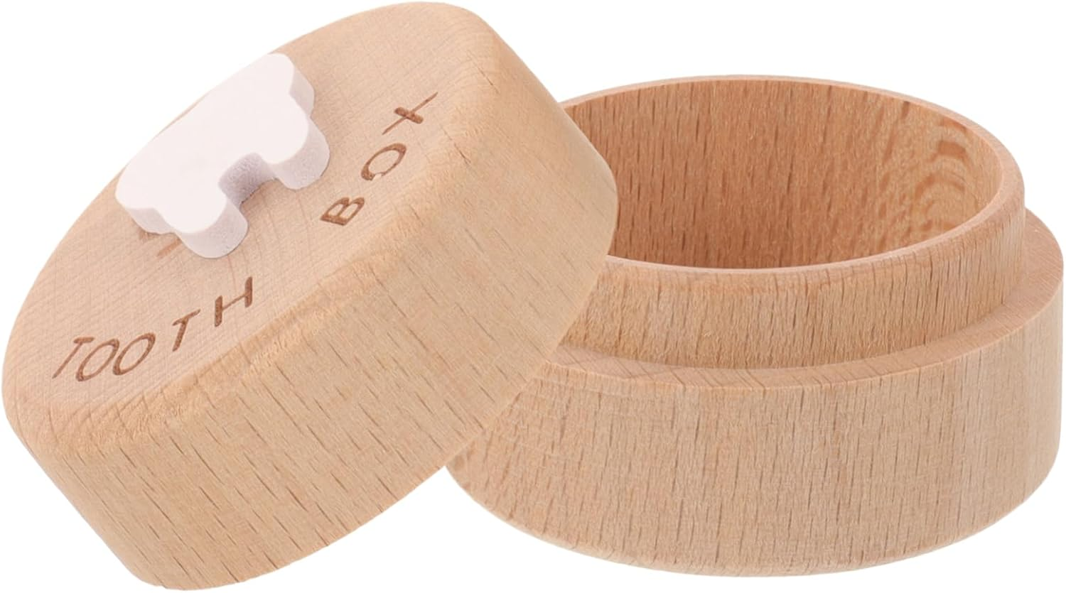 Deciduous Tooth Box Wood Box Boys and Girls for Shower Keepsake Products