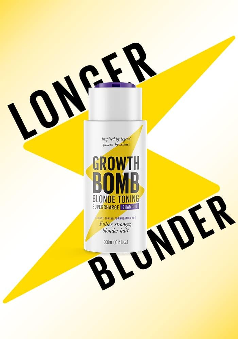 Growth Bomb Blonde Colour Enhancing Shampoo 300Ml image number 1
