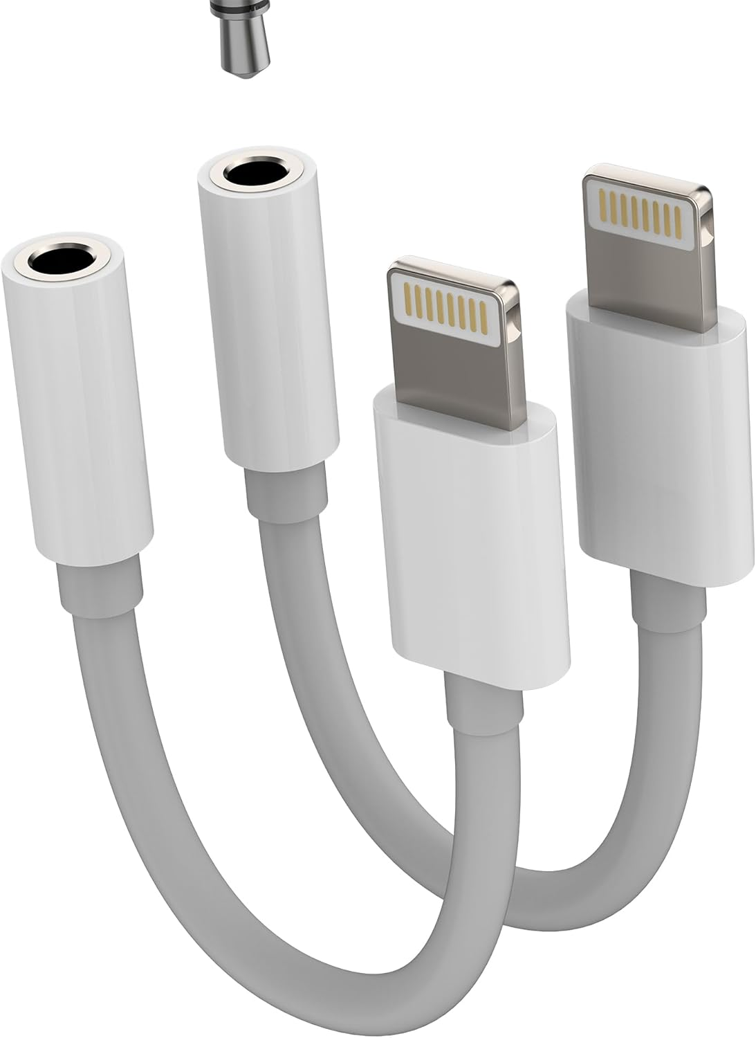 Lightning to 3.5Mm Headphone Jack Adapter (2Pack)For Iphone 14 13 12 11 Pro Max for Apple for Ipad Air Aux Audio Cable Earphones Adaptor Accessories Earbuds Cord Dongle Car Connector Headset Converter image number 4