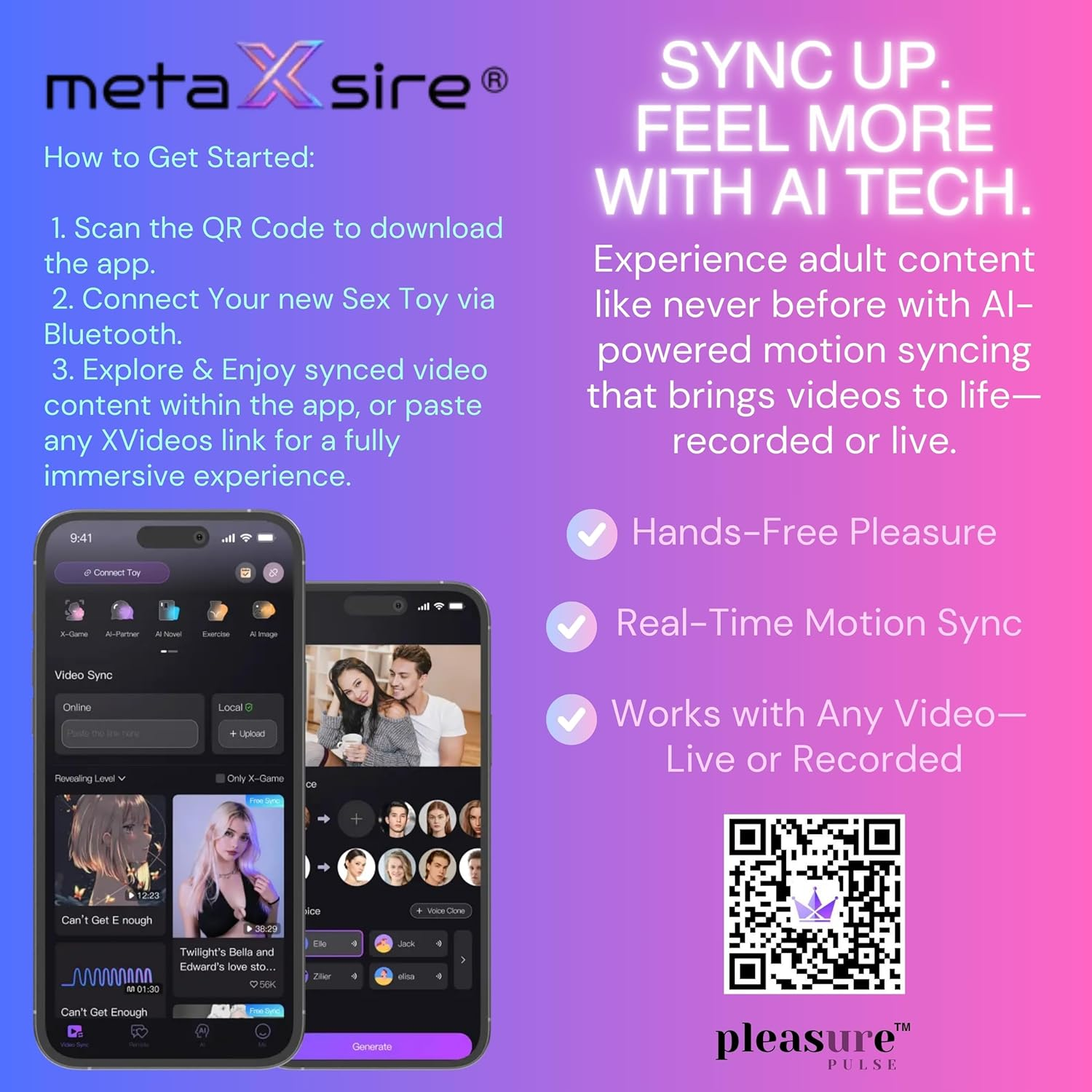 PLEASURE PULSE Male Masturbator Sex Toy for Men Smart AI APP Controlled Ai-Powered Motion Syncing to Adult Video Content NEW 2025 Next Gen Automatic Masturbating Cup with 7 Thrusting & 7 Rotating Modes for Penis Stimulation, Electric Pocket Pussy, 3D Realistic Blowjob, Hands-Free Stroker, Strong Suction Cup, Dominion Black image number 2