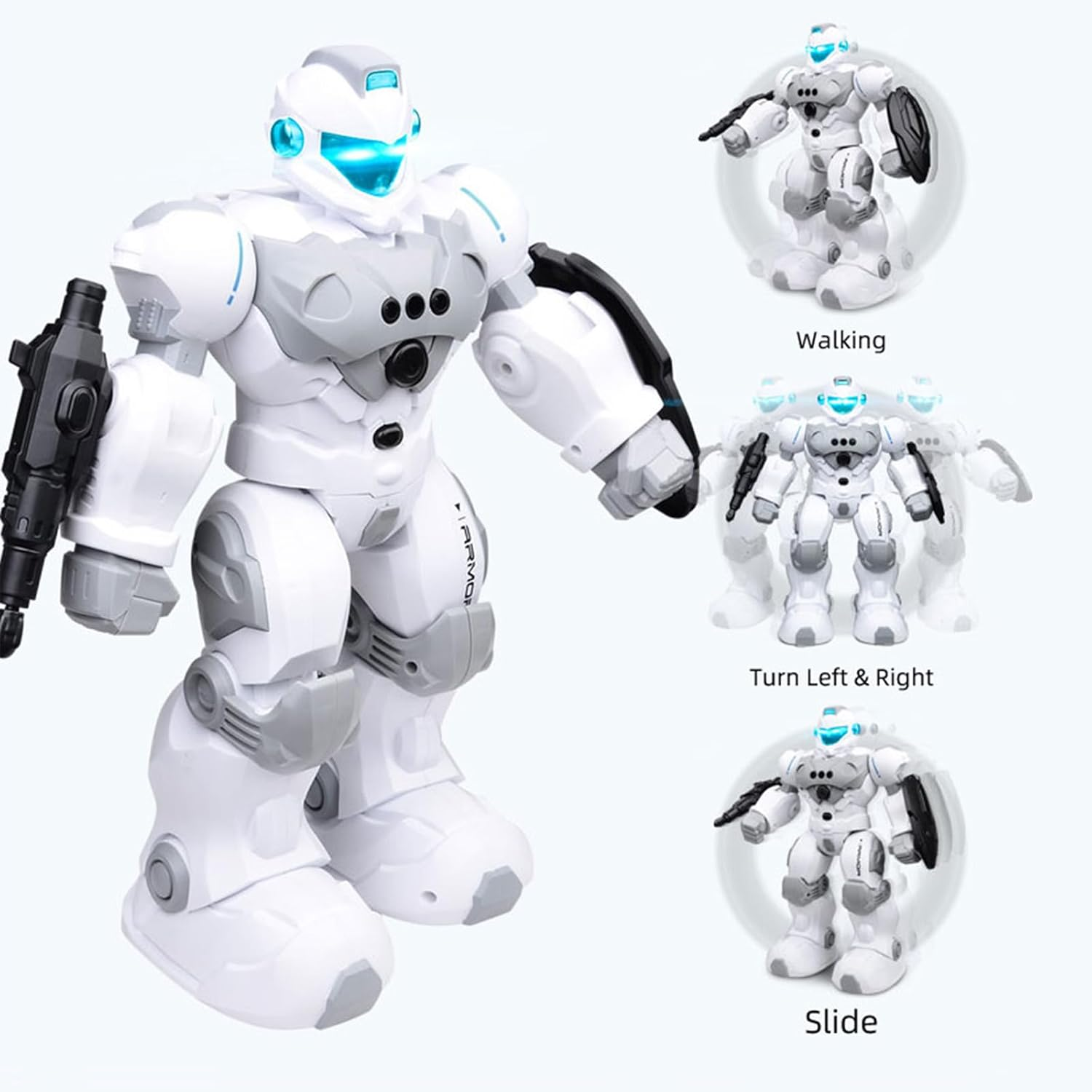 Robot Toys for 6-10 Year Old Kids, Rechargeable Intelligent Programmable RC Robot with 2.4Ghz Gesture Sensing, Christmas Birthday Gifts for Boys Girls image number 2