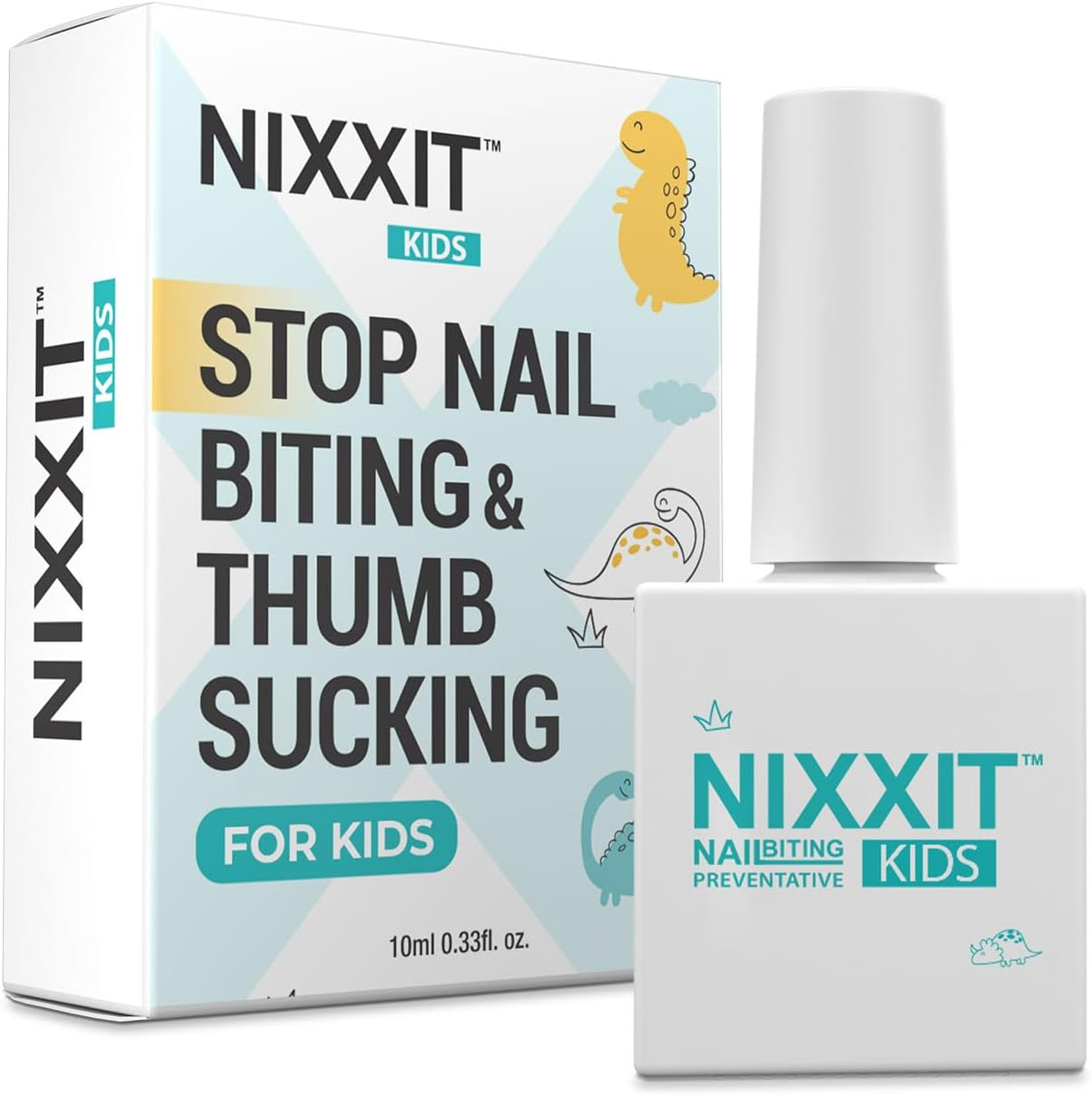 Nail Biting Treatment for Kids - Stop Thumb Sucking for Kids, Toddlers, Children - No Bite Nail Polish Pen - Non Glossy - Deterrent Bitter Taste - Safe & Effective Solution - Paraben Free Prevention