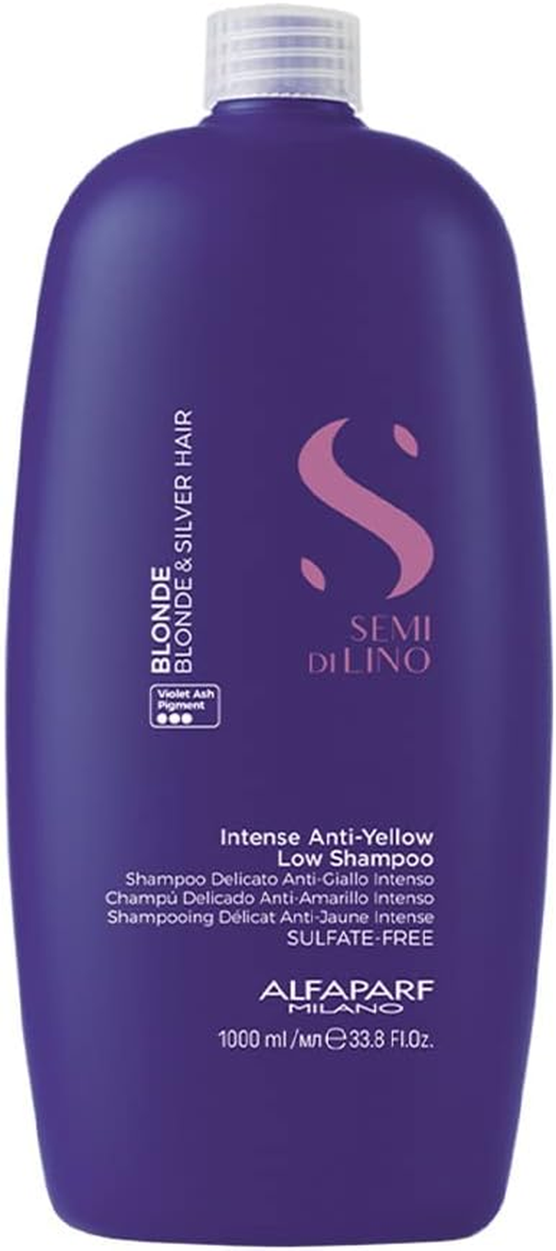 Alfaparf Milano Semi Di Lino Blonde anti Yellow Low Shampoo 1000 Ml