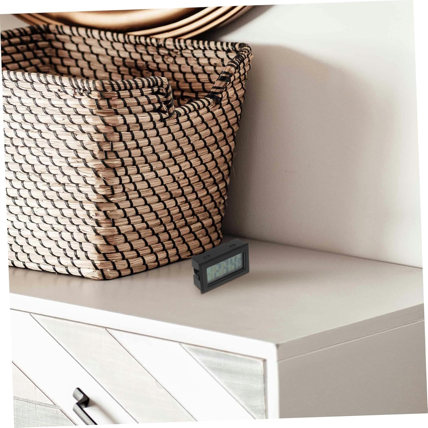 STAHAD 4Pcs Mini Digital Temperature Monitor Hygrometer with Embedded Sensor for Reptile Brooders Greenhouse and Indoor Use Portable Accurate Weather Thermometers for Home and Experiment