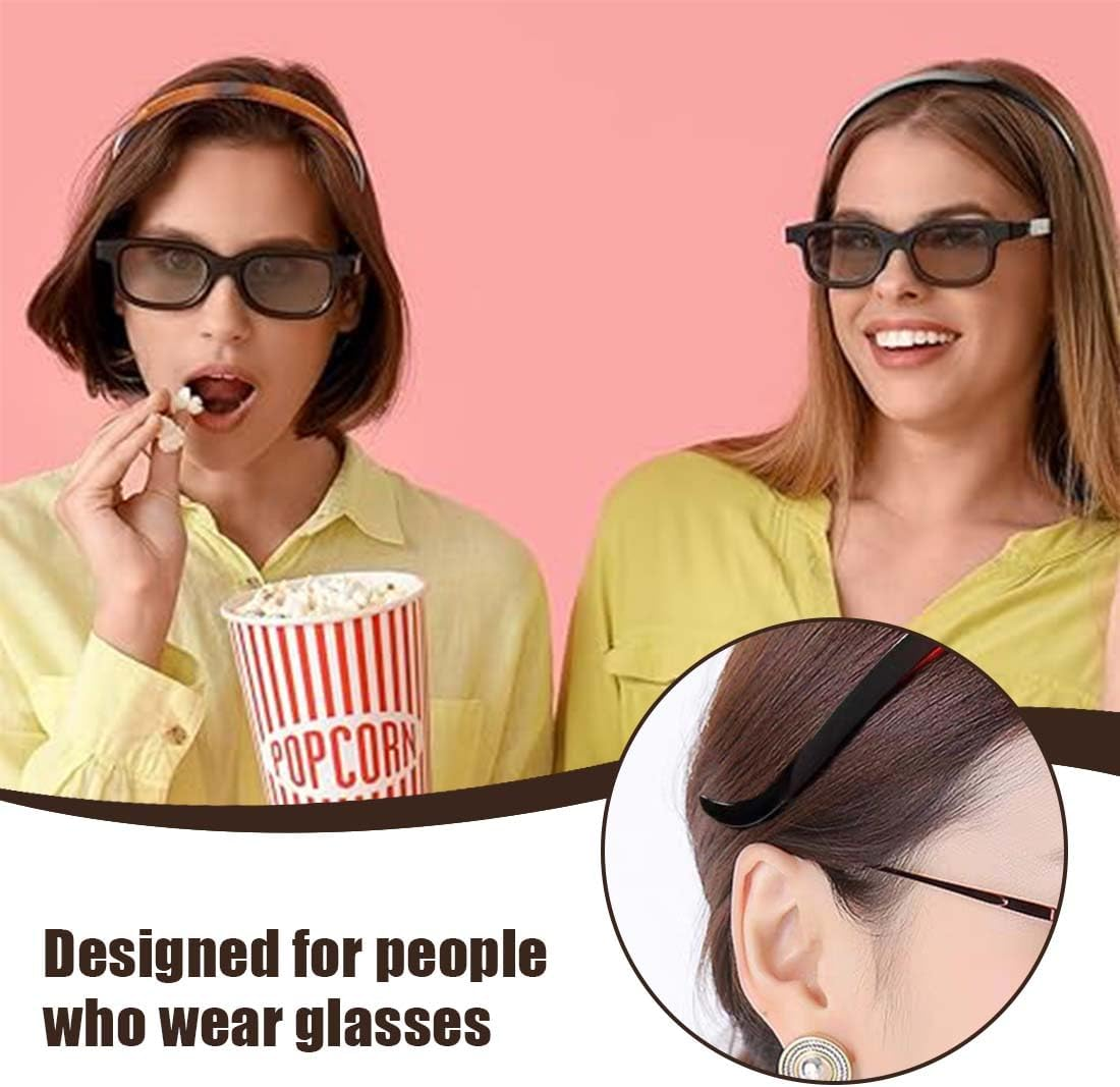 DWFEYOI Pack of 2 Plastic Headbands with Teeth Thin DIY Hair Bands Headbands for Women Girls, White Hair Band Women, Hair Band Women image number 4