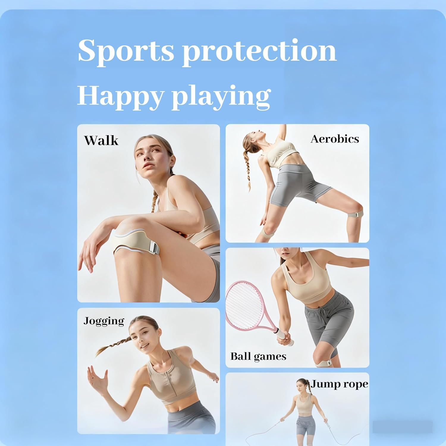 Flexwrap Knee Strap, Flex Wrap Silicone Patellar Tendon Support Strap, Adjustable Patella Support Band, Non-Slip Silicone, Knee Brace for Men Women Running Basketball Hiking (Black) - Black image number 6