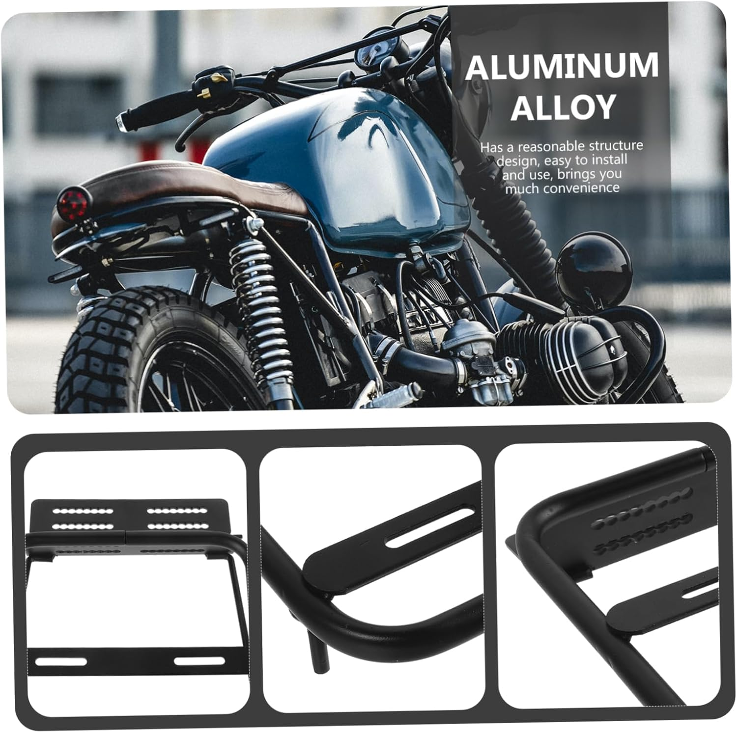 BESPORTBLE Motorbike Tail Holder Aluminum Alloy Electric Car Trunk Bracket Luggage Rack image number 6