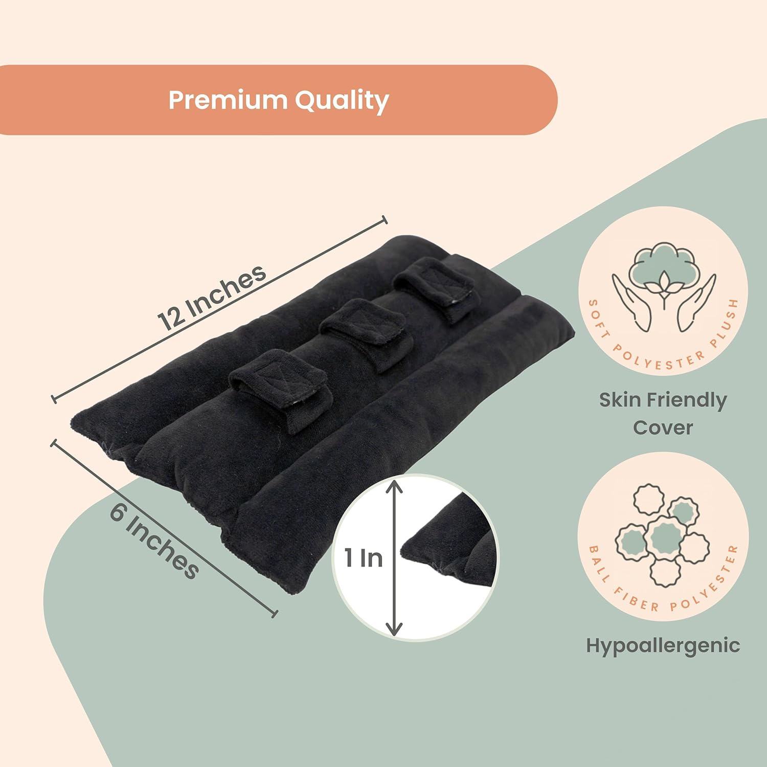 MOYOAMA Post Heart Surgery Seatbelt Pillow to Protect Sensitive Areas - Mastectomy Pillow for Seatbelt Pressure Relief - No Irritation Port Pillows for Chemo Patients - Gifts for Mastectomy Patients image number 5