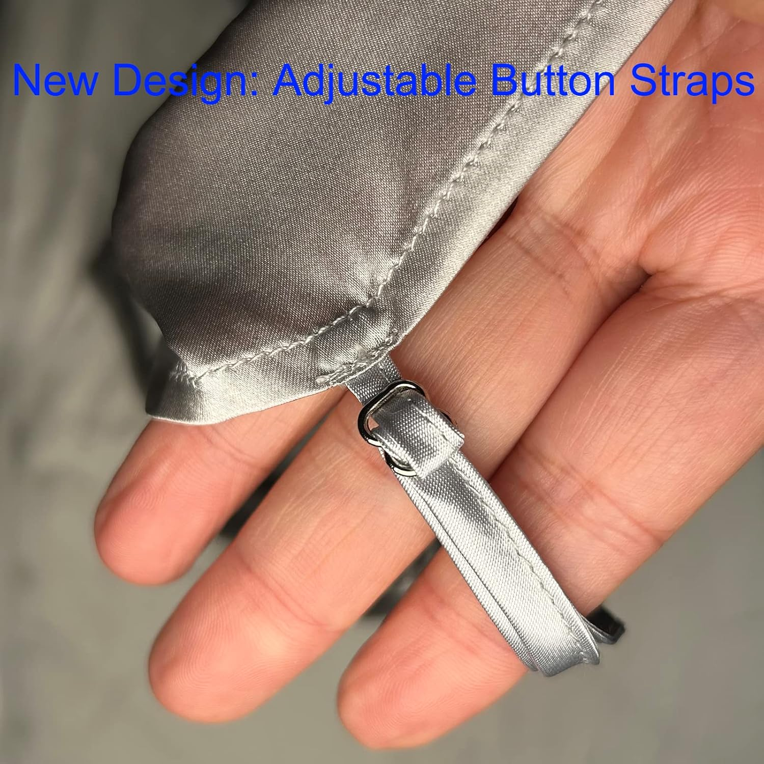 100% Mulberry Silk Slip for Bassinet/Crib, Silk Sheet, No More Bed Head and Baby Bald Spots, Grey ZJ002 13X30''