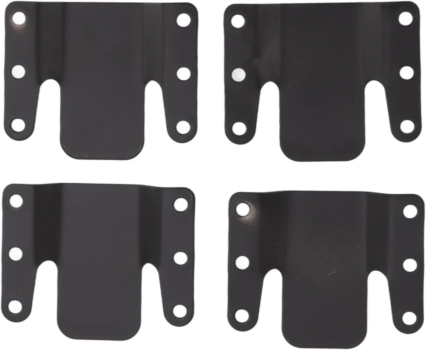 Omabeta Pack of 4 Sofa Connector Bracket with 0.5CM Aperture, Heavy Duty Iron Interlocking Brackets with 24 Screws, Universal Sectional Couch Furniture Connectors for Home Dormitory image number 1