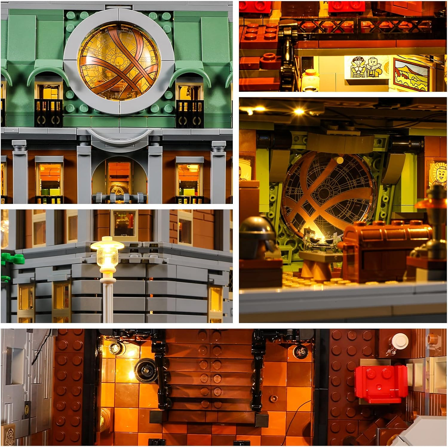 GEAMENT LED Light Kit Compatible with  Sanctum Sanctorum - Lighting Set for Marvel 76218 Building Model ( Set Not Included) image number 6