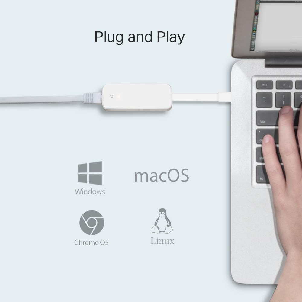 TP-LINK UE300C USB Type-C to RJ45 Gigabit Ethernet Network Adapter (UK Version) image number 6