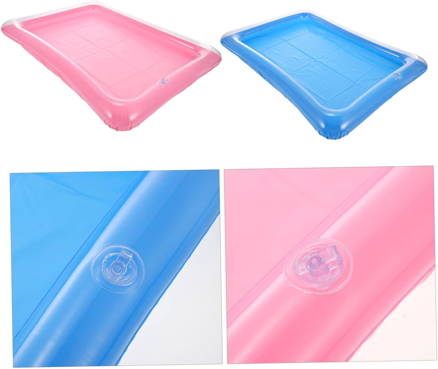 Zerodeko 2Pcs Inflatable Floating Drink Holder Multi-Functional Beverage Ice Tray for Pool Parties Lightweight Design for Storing Drinks Snacks and Fruits image number 5