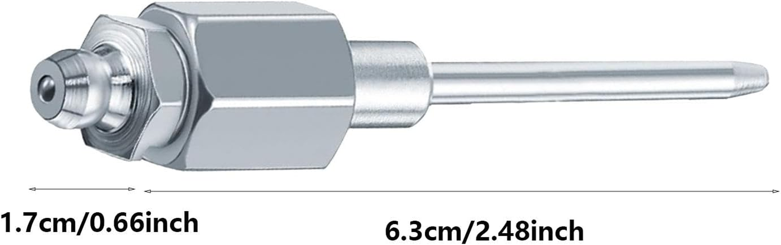 Grease Needle Injector - Manual Grease Needle Fitting, 8000 PSI Max Pressure | Grease Tool for Narrow Metal Places, Deep Hole Lubrication, Automotive & Industrial Equipment Grease Fitting Accessory image number 6