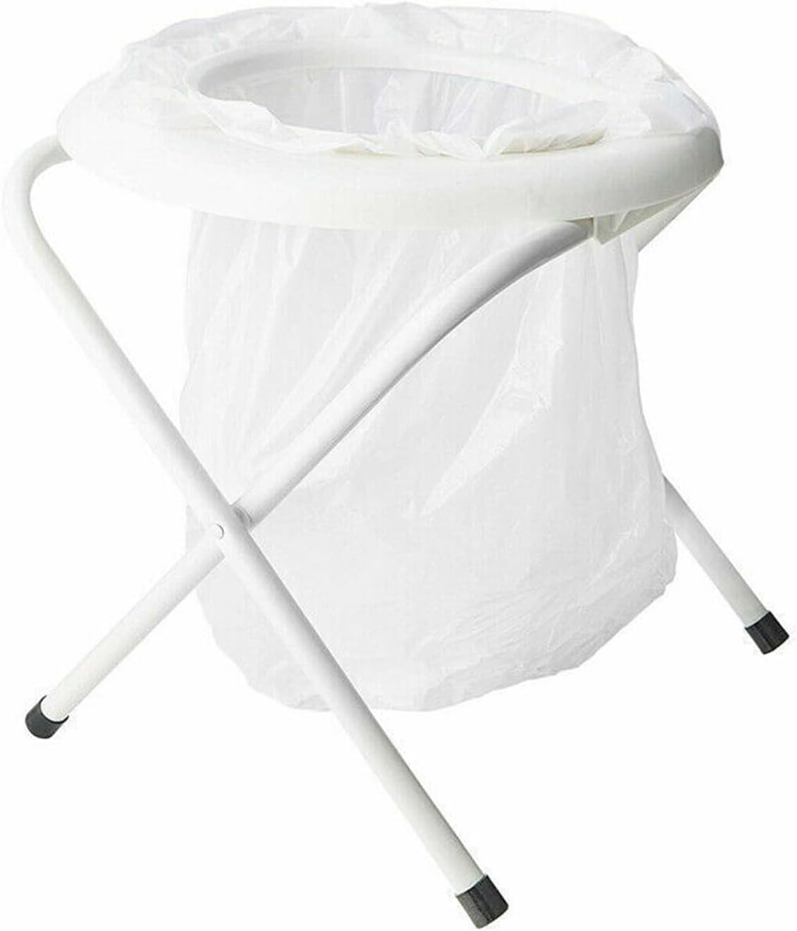 Leona Co Portable Camping Toilets for Adults, Folding Outdoor Travel Camp Toilet Seat for Caravan Hiking and Boating W/6 Replacement Bags image number 1