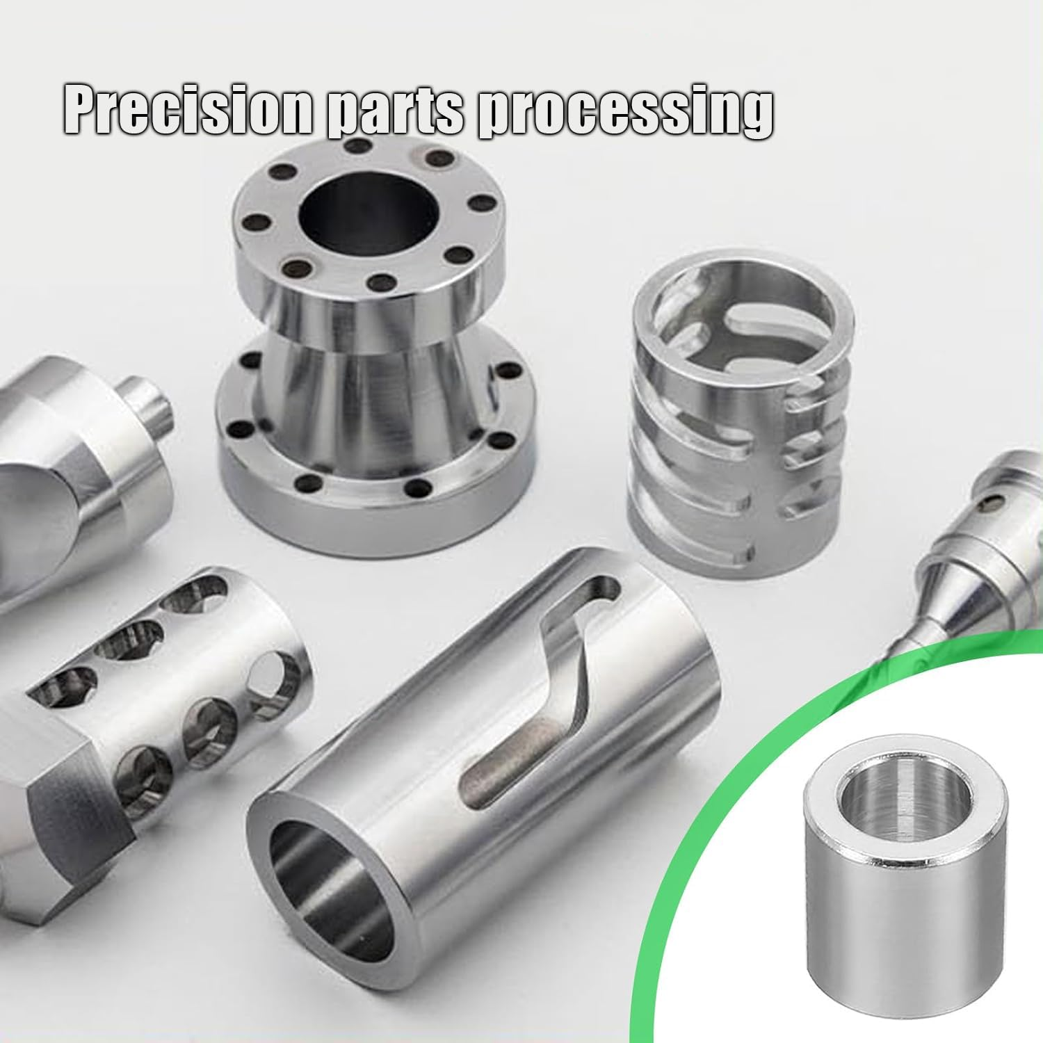 WEZCHUGHAOL 10-Pack M6 Stainless Steel Spacers, 6.2Mm ID X 10Mm OD X 10Mm L round Spacer Standoffs for 1/4" or M6 Screw Bolts - Durable Metal Spacer Washers for Screw Accessories image number 4