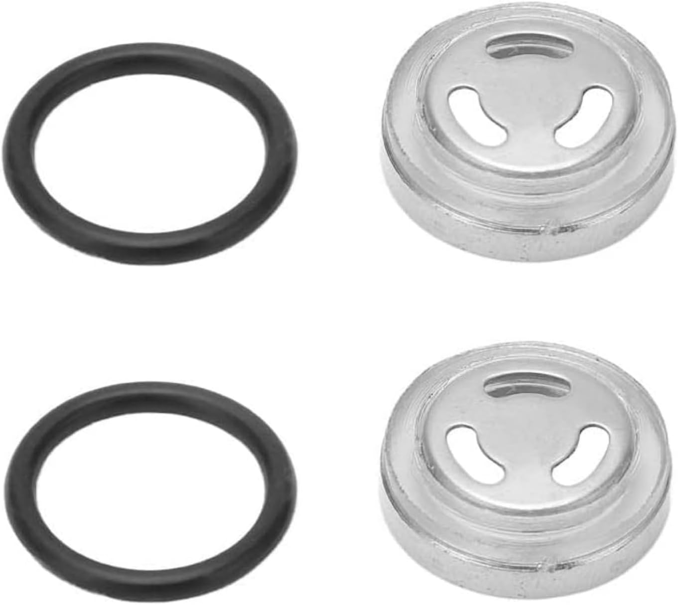 Sight Glass Lens Gasket Repair Kit, 2 Sets 18Mm Brake Master Cylinder Reservoir Sight Gasket Set, Motorcycle Accessory with Seal Rings for Motorcycle ATV Dirt Bike image number 1
