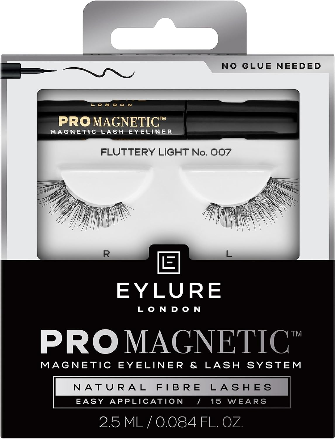 Eylure Promagnetic Lash Kit, Magnetic Eyeliner & Lash System, Accent, 2.5Ml