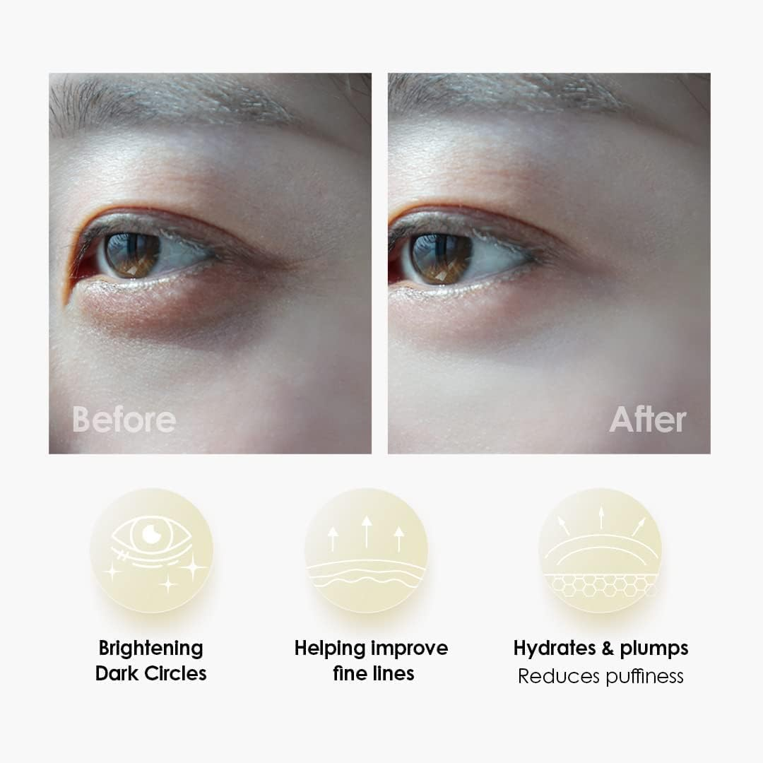 Sweet Dreams Collagen Glow Gold Eye Masks L under Eye Mask for Beauty & Self Care Wrinkle Patches L Puffy Eyes and Dark Circles Treatments Collagen, Niacinamide, Hyaluronic Acids, Peptides image number 3