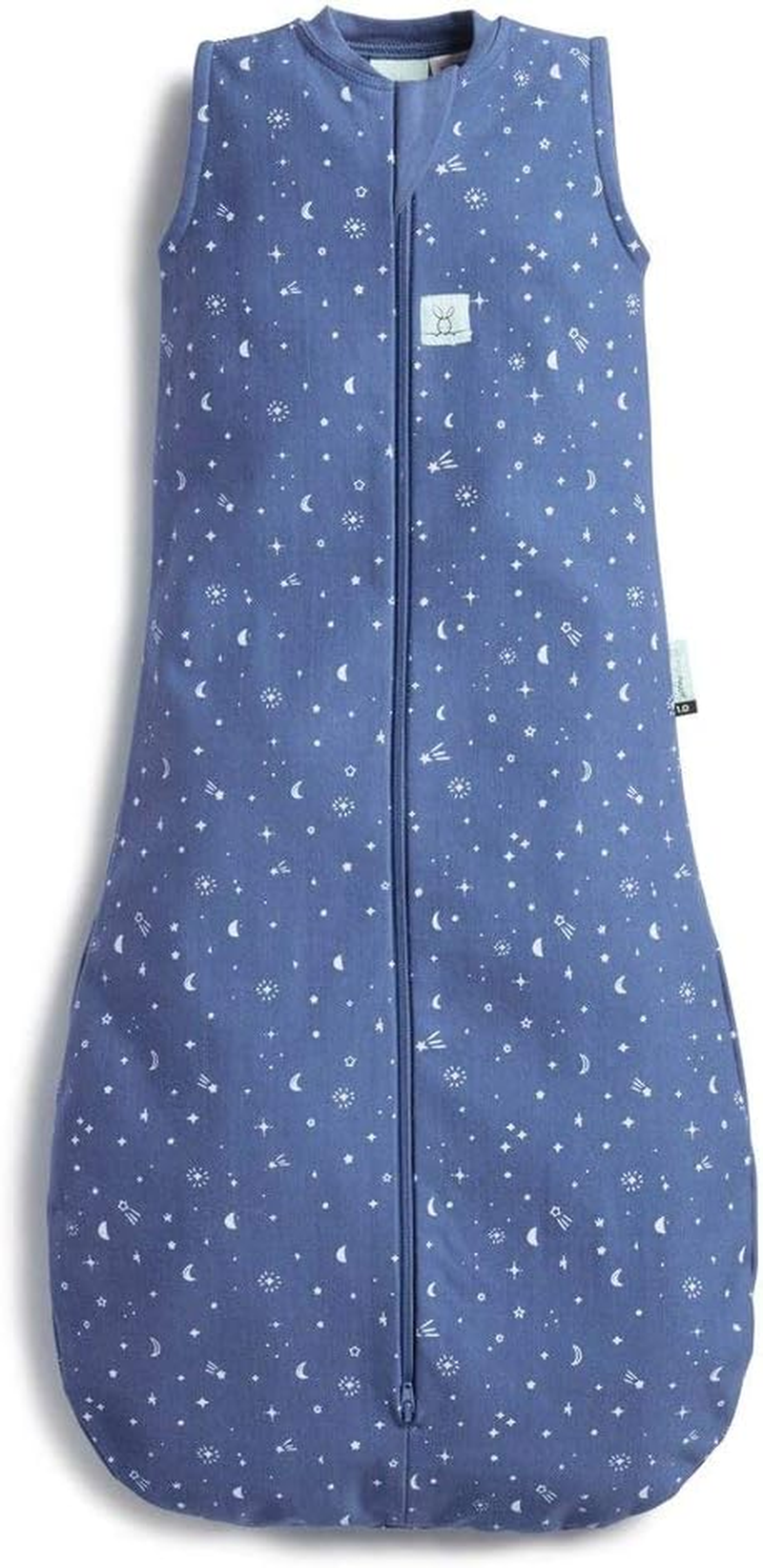 Ergopouch 1.0 TOG Sleeping Bag, 3-12 Months, Night Sky Print &ndash; Organic Jersey Cotton, Sleeveless, Arms-Out Design, All-Season Comfort, Ideal for Room Temperatures (20&ndash;24&deg;C) image number 2