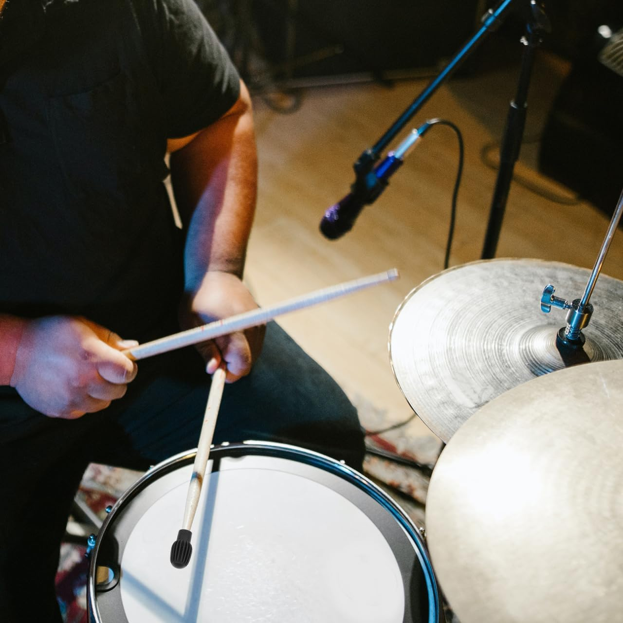 Drum Mute Set - Silicone Drum Dampeners for Quiet Practice - Assorted Colors - Easy to Install Drumstick Protectors for Home and Performance - Assorted Color image number 4