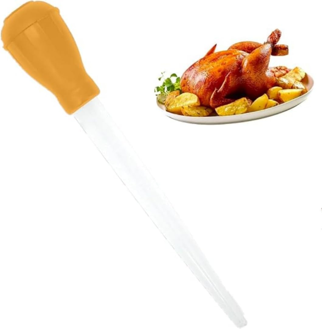 Turkey Baster,Plastic Baster, Syringe Baster for Thanksgiving Meat,Cooking,Bbq,Baking,Kitchen,Fish Tank Cleaning,30Ml Heat Resisting Strong Suction Meat Baster (Black)